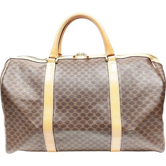 (L3) Celine Travel Bag Brown PVC - Picture 1 of 9